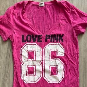 Vintage PINK Victoria's Secret Fuchsia Graphic Tee